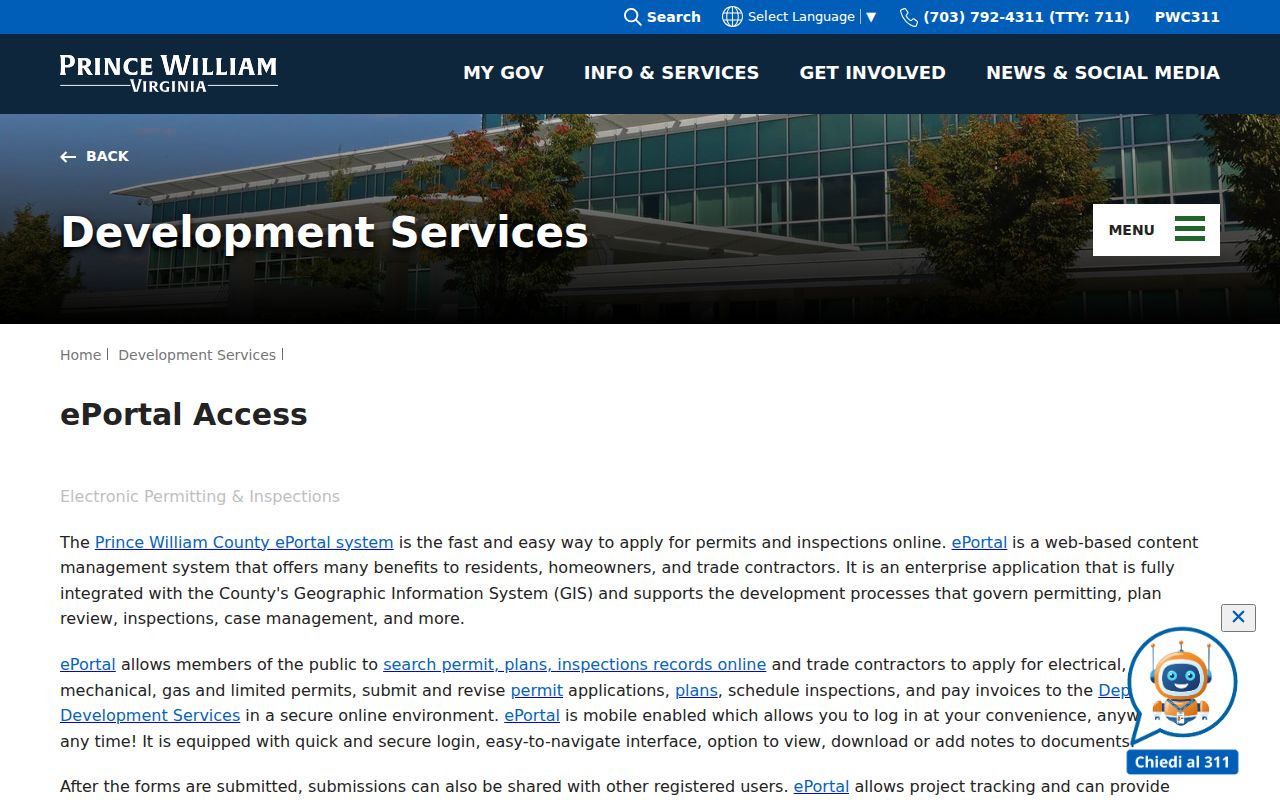 Montclair residents directory Prince William ePortal public search information