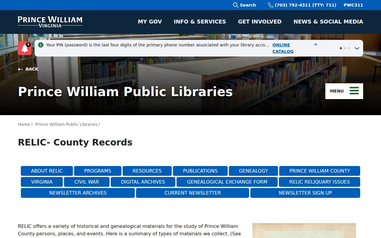 Montclair previous residents research in RELIC county records collections